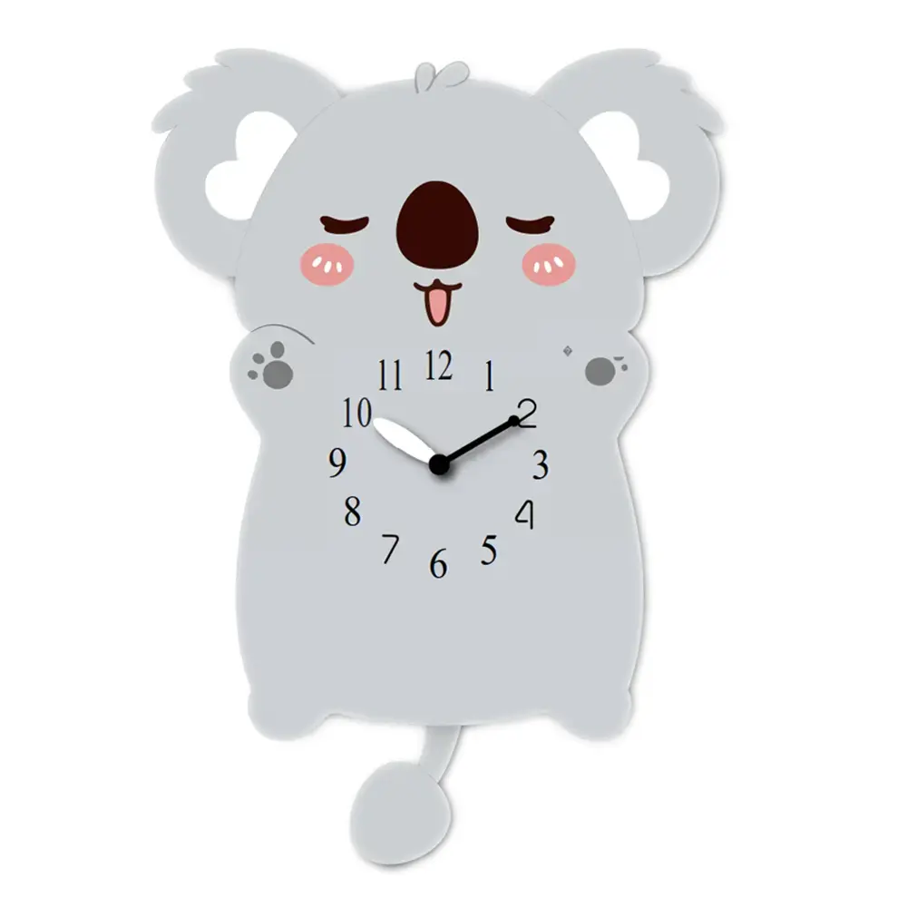 A clock with an animal face on it.