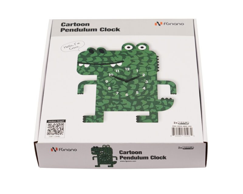 A box with a green cartoon frog on it