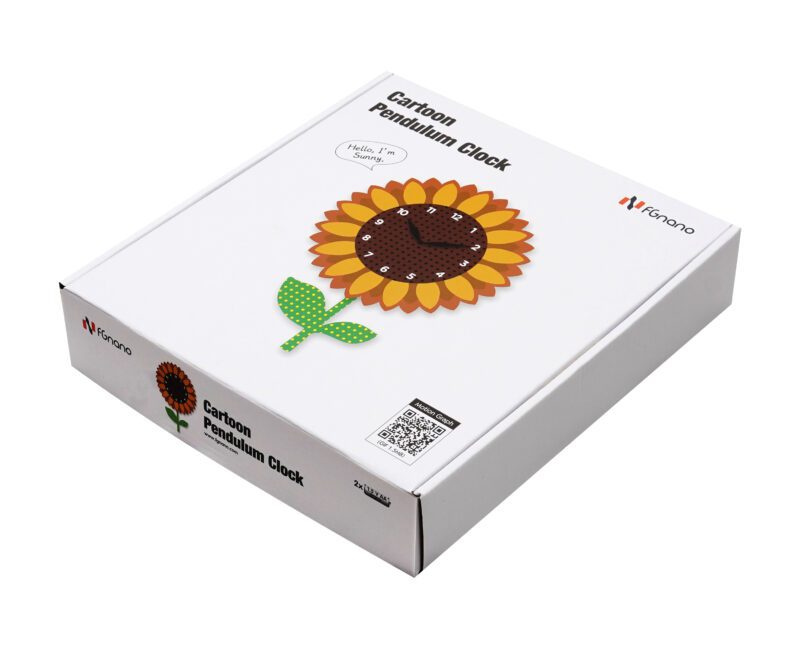 A box with a sunflower on it