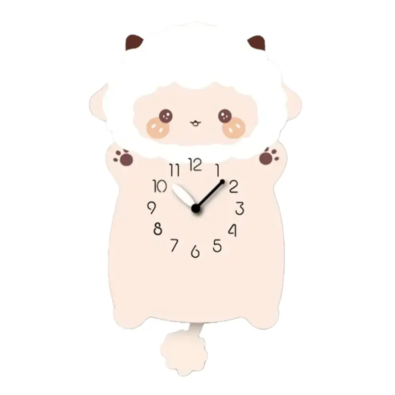 A clock with an animal face on it.