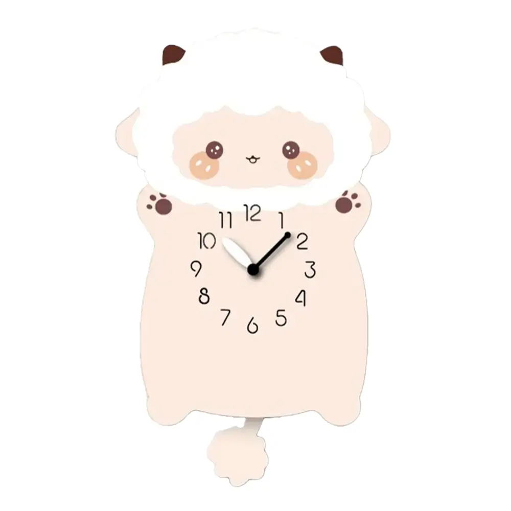 A clock with an animal face on it.