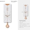 A clock that is made of paper and has a pendulum.