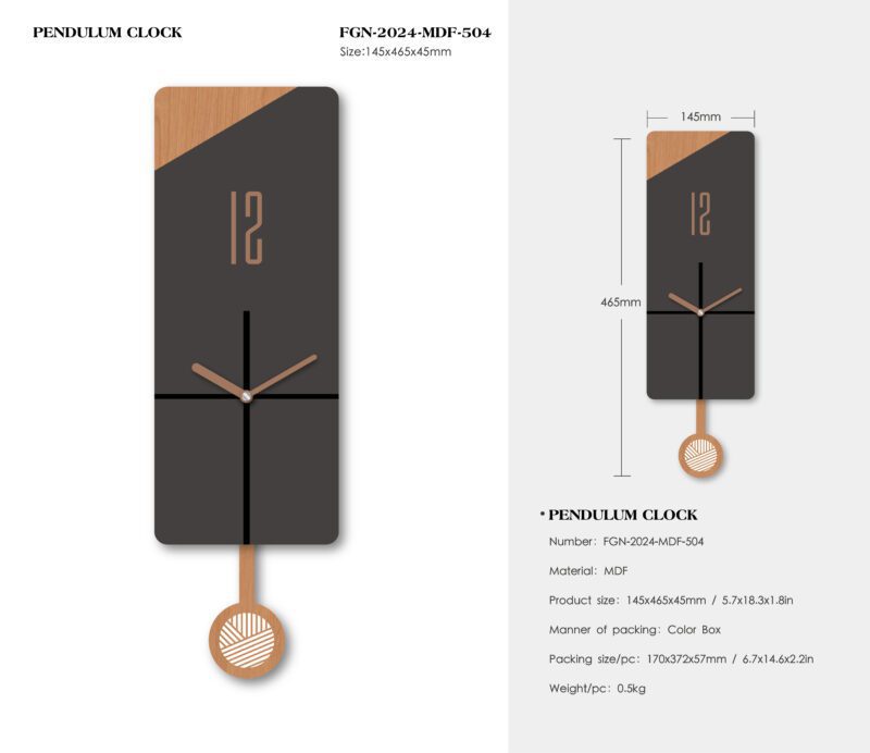 A clock that is made of wood and has the numbers 1 2 on it.